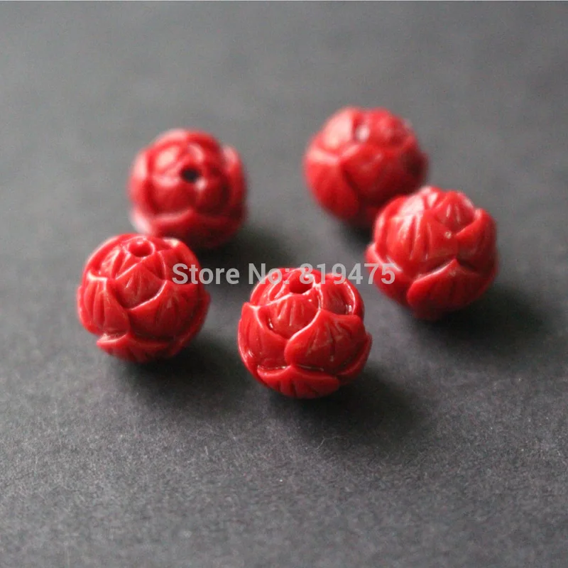 

(20 pieces/lot) 8,10,12MM red lotus coral Beads Jewelry making DIY accessoires