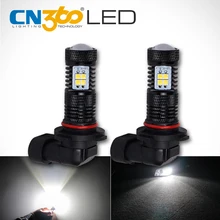CN360, 2 шт., высокий люмен, супер яркий, SMD3030, белый, 9005 HB3, автомобильный, светодиодный, DRL, дневной, ходовой, противотуманный светильник, лампа