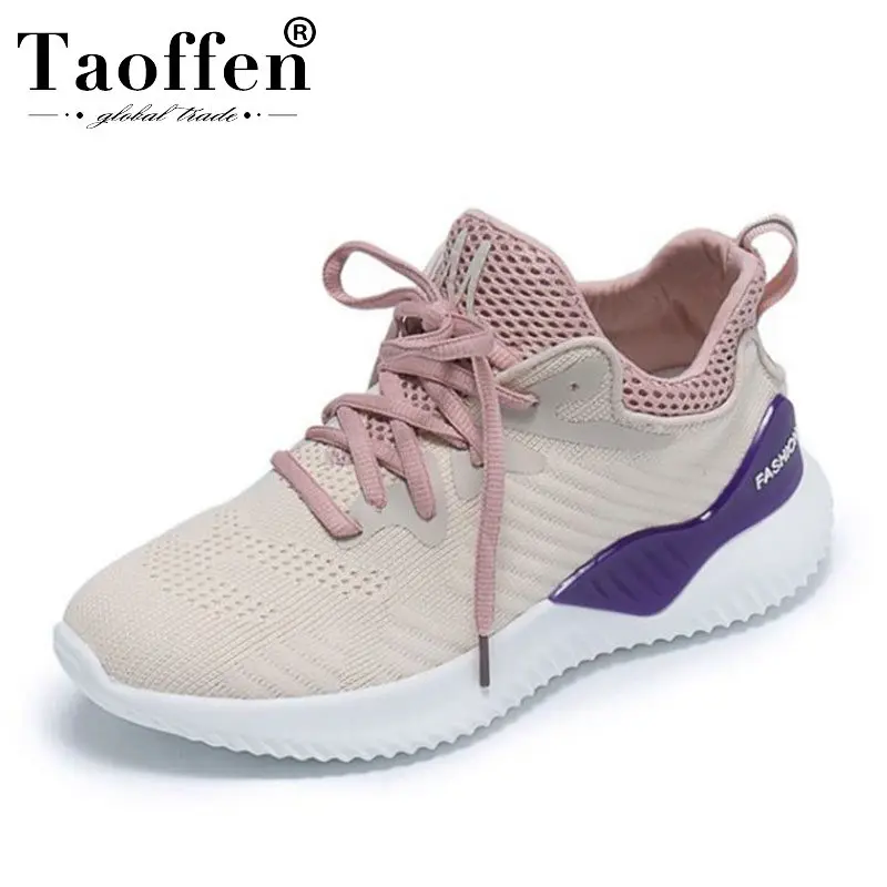 

TAOFFEN Daily Fashion Young Ladies Sneakers Spring Ins Hot Vulcanized Shoes Women High Quality Thick Bottom Sneakers Size 35-39