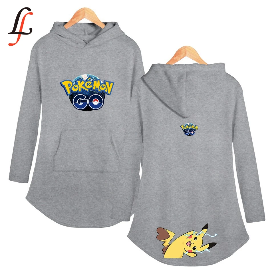 Классическое платье с капюшоном и карманом Monster Pikachu спортивная рубашка