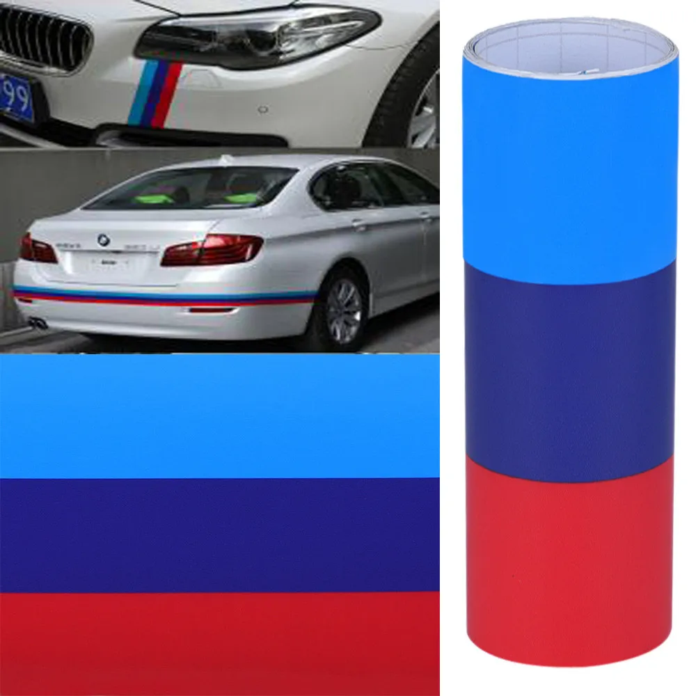 

DIY For BMW Flag Auto Waist Line Hood Sicker Decal Car Stickers 1M 3colors Cool Auto Accessories Whole Body Cover for Car
