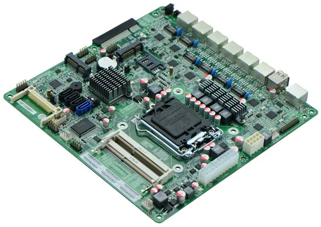 Промышленный маршрутизатор H67SL 6 lan материнская плата upport i3/i5/i7process с * USB 2 COM|firewall
