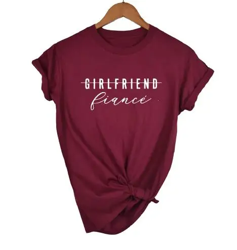PADDY DESIGN Girlfriend Fiance футболка будущая миссис помолвочный Свадебный Женский Топ тройник для дам Tumblr Модные топы