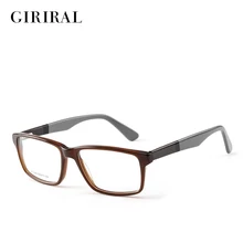 Accetate, мужские очки, оправа, Ретро стиль, прозрачная, модная, дизайнерская, оптическая, прозрачная оправа для очков# AT3389