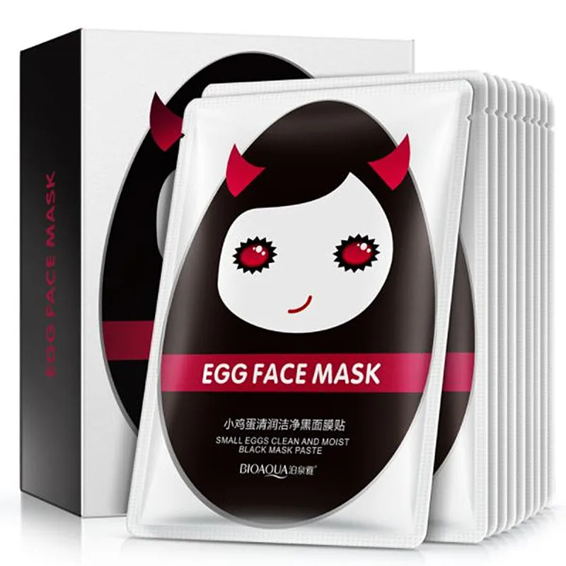 

BIOAQUA eggs facial mask beauty face care antioxidant black mask anti wrinkle brightening moisturizing whitening skin care masks