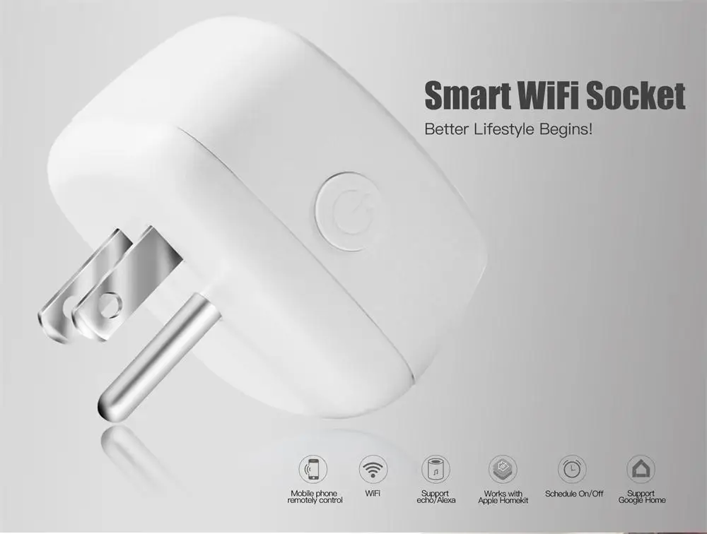 Умный дом wifi переключатель умная розетка для Apple Homekit US Alexa Echo Google Home ЕС США адаптер Сири, голосовой пульт дистанционного управления Vstarcam