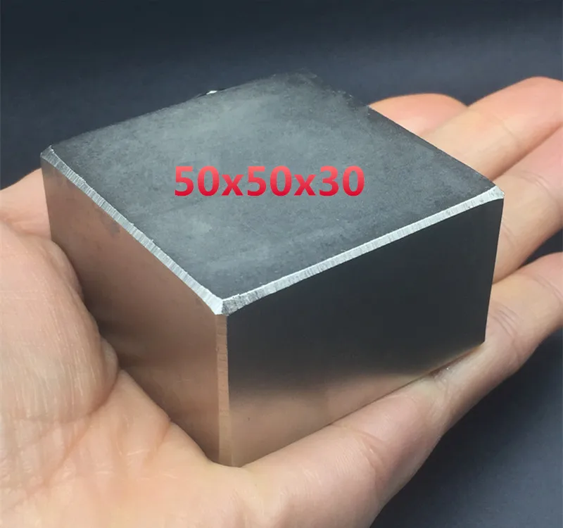 1pcs Block 50x50x30 mm Super Strong high quality Rare Earth magnets Neodymium Magnet 50*50*30 mm 50x50x30mm