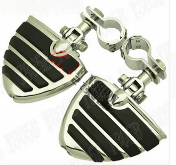 

Universal Front Left & Right Footrest Foot Pegs For Honda Kawasaki Yamaha Suzuki Sport Motorcycle 30mm-35mm Crash Bar