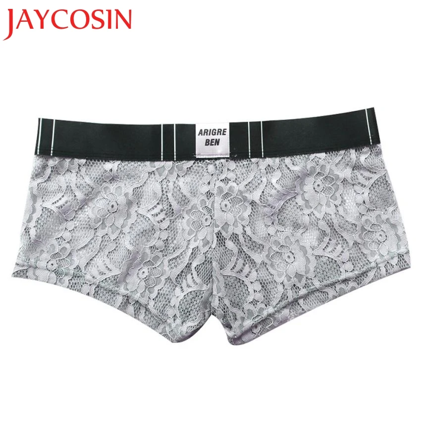 Мужские ультратонкие кружевные трусы JAYCOSIN комфортные Утягивающие с кружевом Jun 13