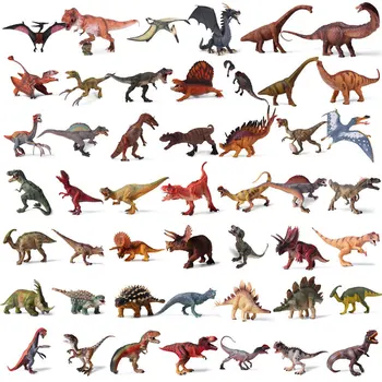 

Jurassic World Park Dinosaur Plastic Toy Model Tyrannosaurus Stegosaurus Brontosaurus PVC Collection Doll Animal For Kids Gift