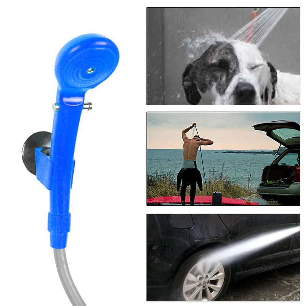 Портативный 12 в кемпинг Душ DC автомобильный душ шайба набор Электрический насос для наружного кемпинга Путешествия собака Автомобильная шайба - Цвет: blue