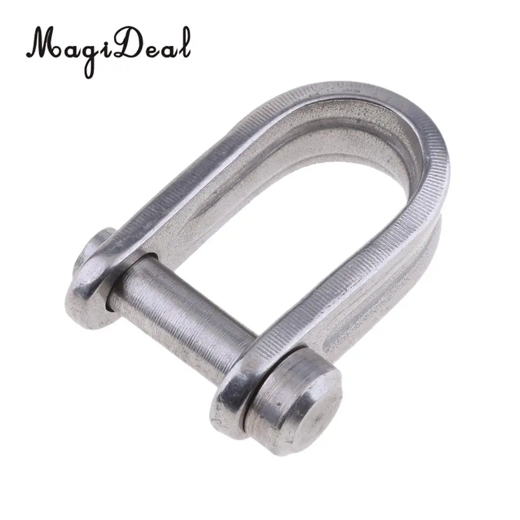 MagiDeal Marine 7mm 316 Stainless Steel D Shackle for Marine Canoe Boat Shade Sail Dinghy Yacht Replacement Parts Accessories
