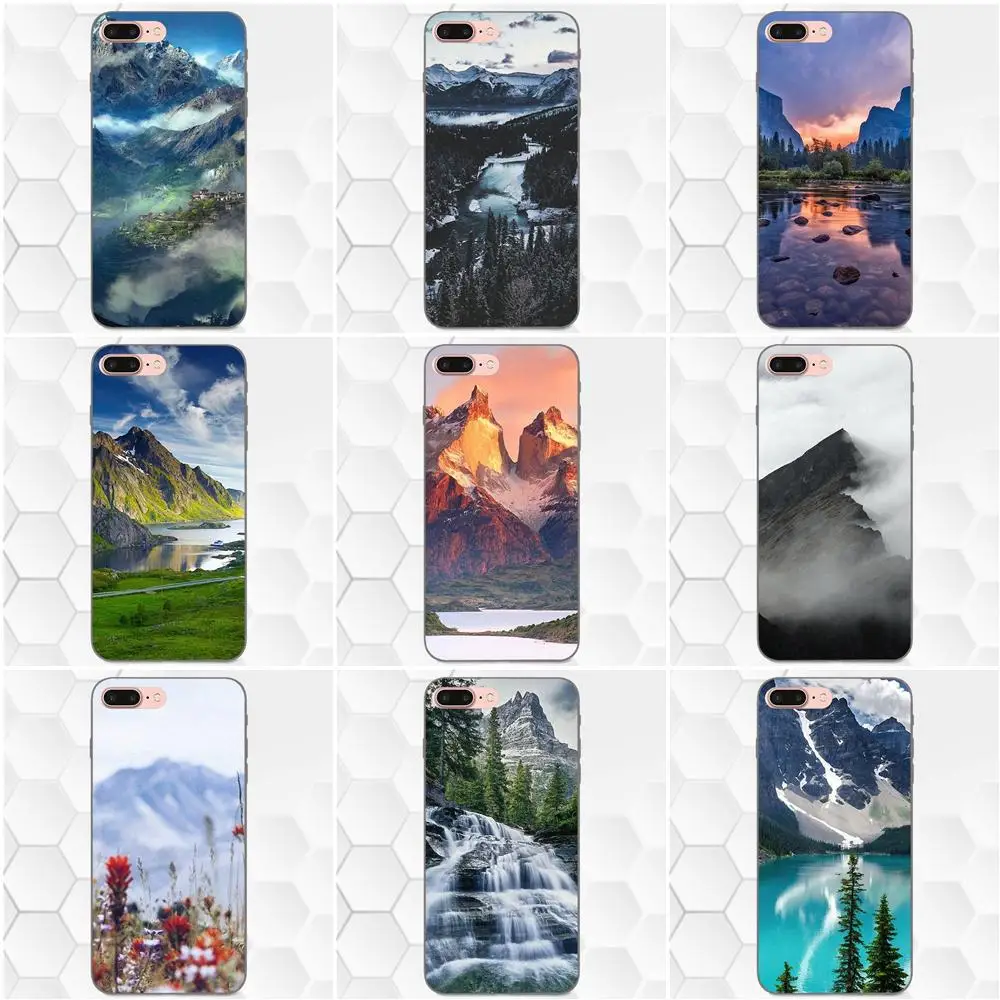 

For Samsung Galaxy A3 A5 A6 A6s A7 A8 A9 Star Plus 2016 2017 2018 Newest Super Cute Phone Cases Mountain Landscape