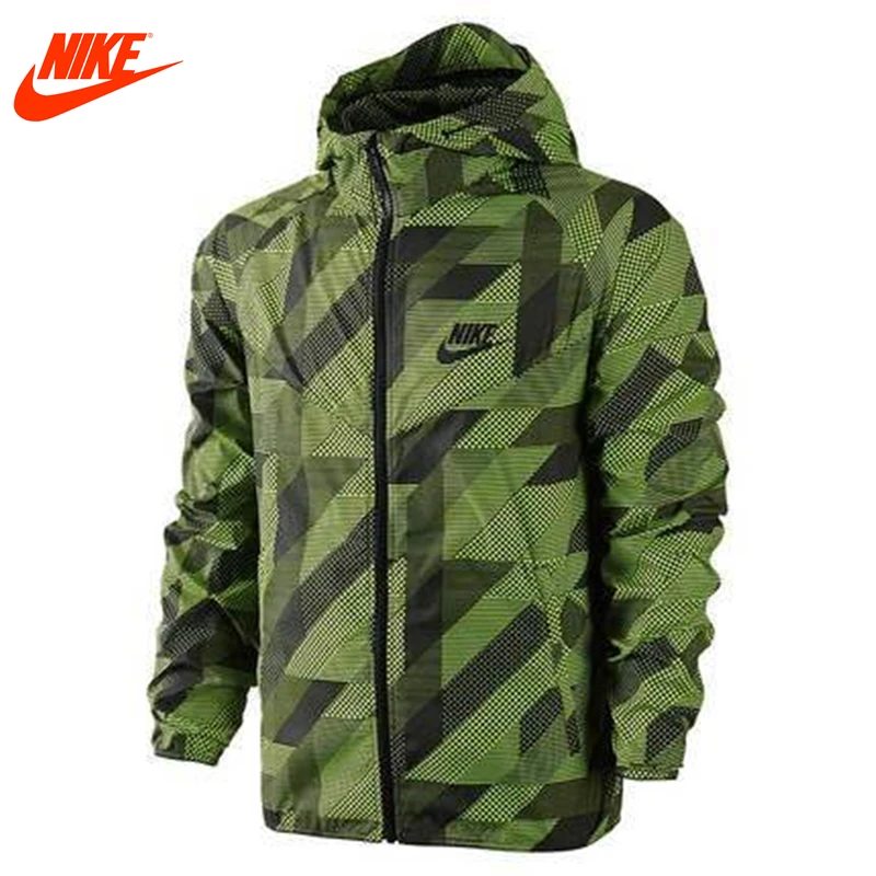 Authentic Nike Mens windproof windrunner jacket Out door training jacket green