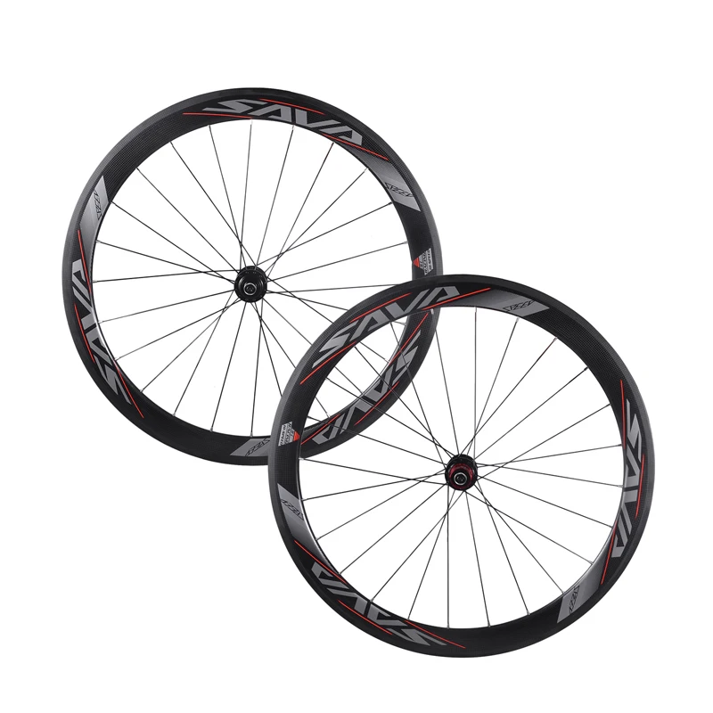 Buy SAVA 700C Racing Bicycle Carbon Wheels 50mm Carbon