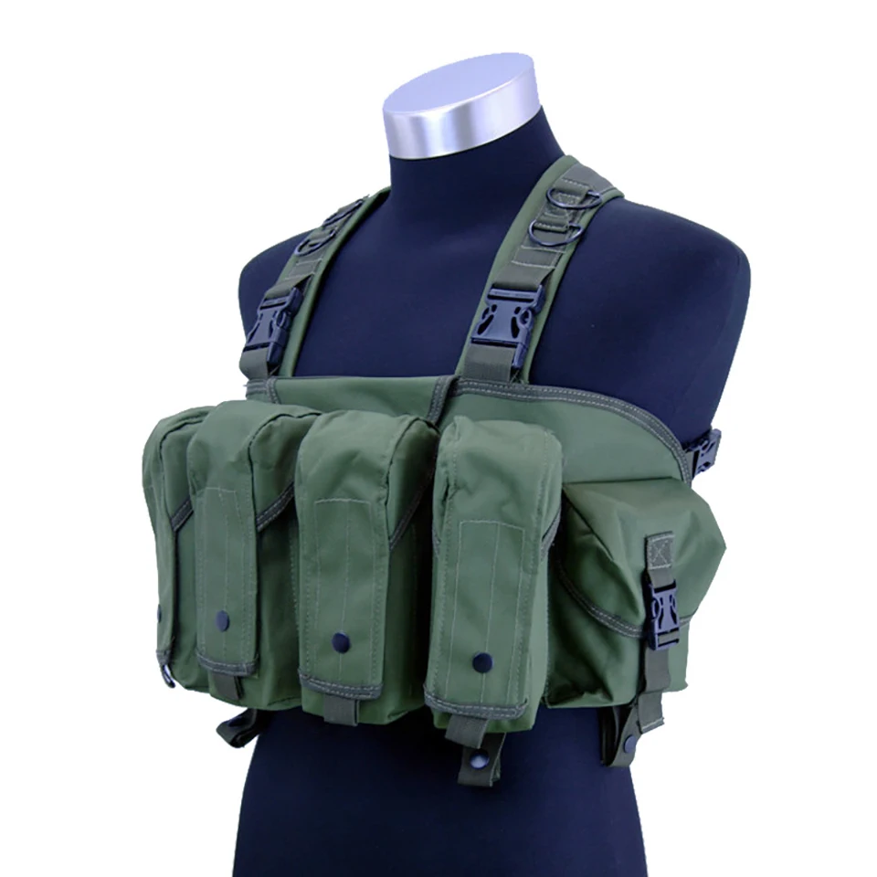  High Quality Outdoor Tactical Chest Rig Airsoft Hunting Vest Molle Pouch Simple Military ACU Tactic