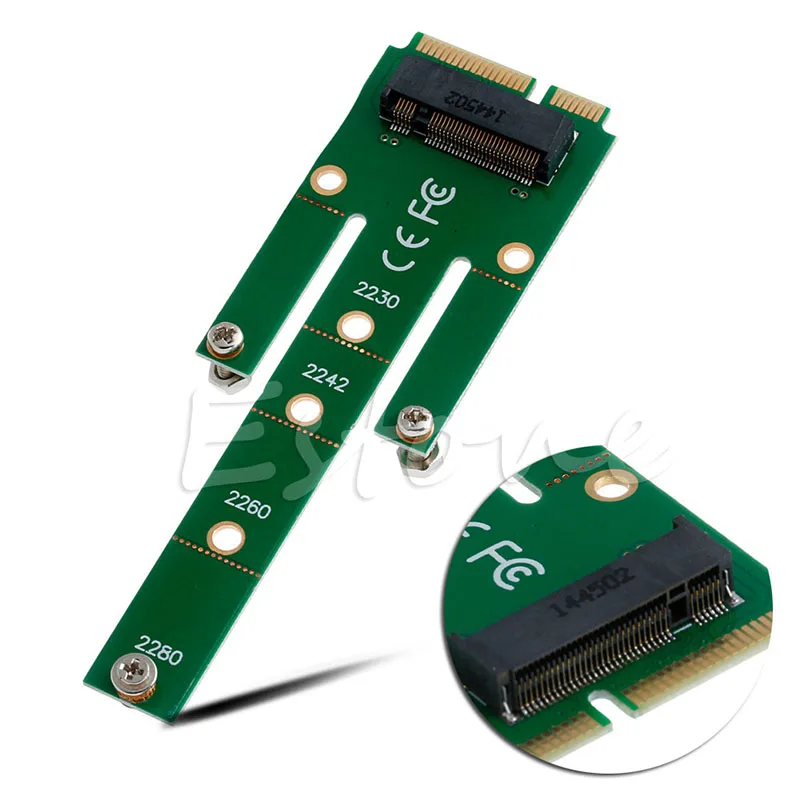 

6.0Gb/s NGFF M.2 B SATA-Based SSD Key to mSATA Male Adapter Card