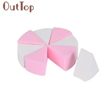 Недавно розовый и белый 8 шт. Профессиональный 0,8 см основа под макияж Красота Косметические лице Губка пуховкой 04,21