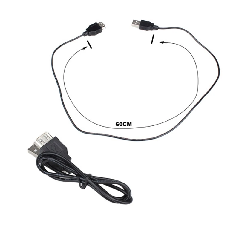 60 см USB 1 папа к женскому Удлинительный кабель USB1.1 Женский шнур провод линия|extension