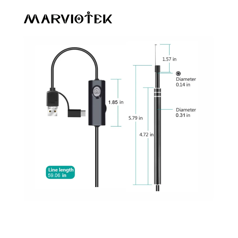 Многофункциональный USB инструмент для чистки ушей HD визуальная ложка для ушей с мини-камерой ручка для ушей уход за ушами для очистки ушей эндоскоп
