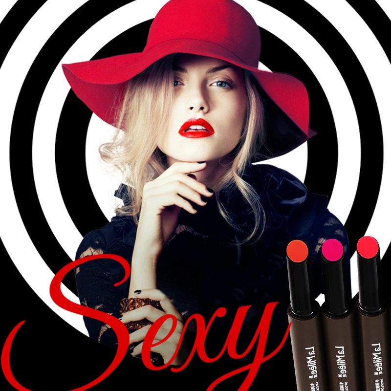 Бренд LAMILEE Кнопочная матовая губная помада косметический оттеночный цветной