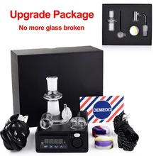 Кварцевые Enail с адаптером E Dab набор для ногтей 14 мм 18 мм Мужская кварцевая крышка 20 мм нагревательная катушка PID контроль температуры силиконовый коврик