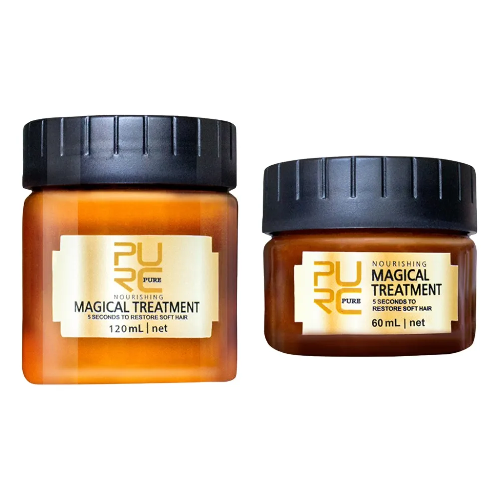 PURC Argan oil Magical Hair Mask Repairs Damage Restore Soft Keratin Hair Scalp Treatmen 120 ml