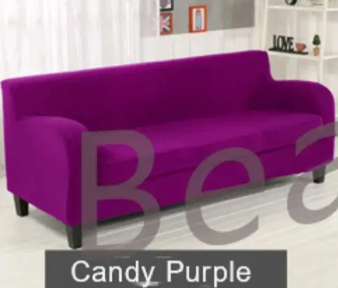 2 шт. для диванов все включено: 1 чехол для дивана+ 1 Модные наволочки Soild красный диван Чехлы с подлокотниками большие эластичные покрывало для дивана - Цвет: Deep Purple