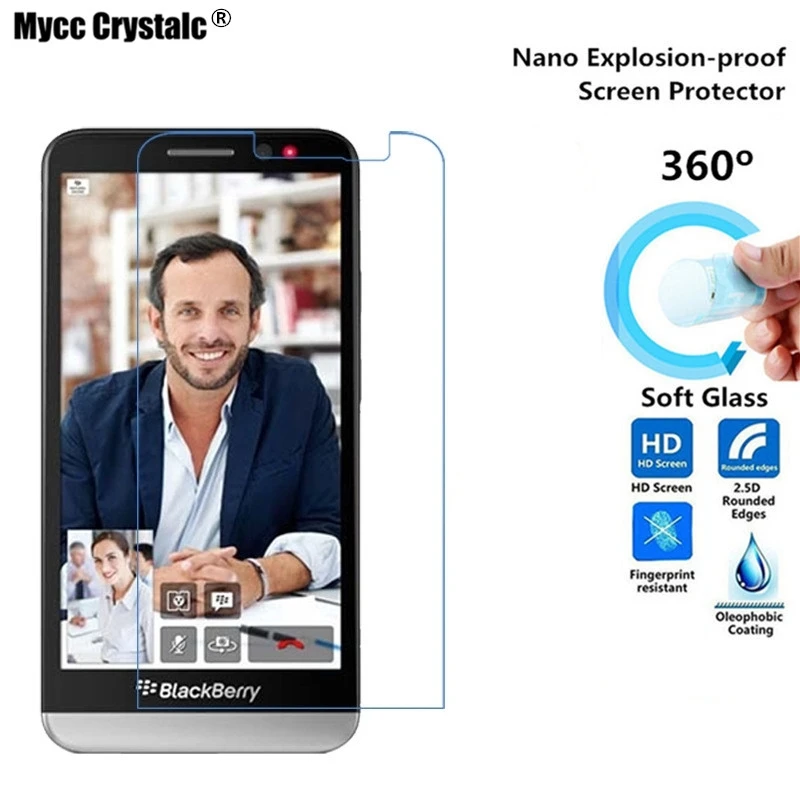 

Mycc crystalc Nano Explosion-proof Screen Protector (Soft Glass) Protective Film For BlackBerry Z30 Film