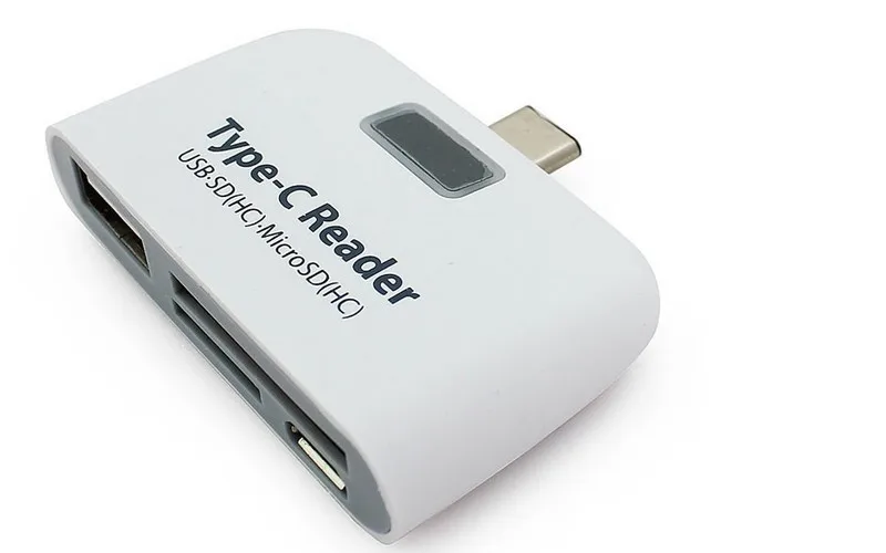 Мобильный телефон card reader Тип-C USB2.0 U диск для MacBook считыватель карт OTG TF SD card reader