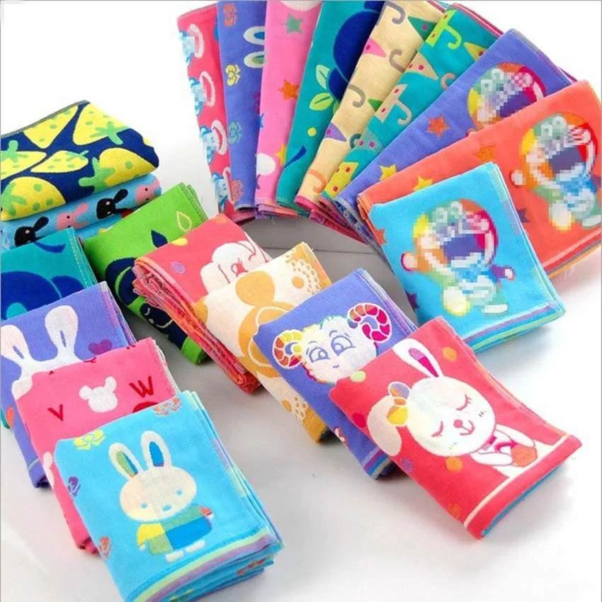 

Three Layers Printed Baby Big Towel Gauze Cotton Package Is Jacquard Children Bath Towel 26*50cm