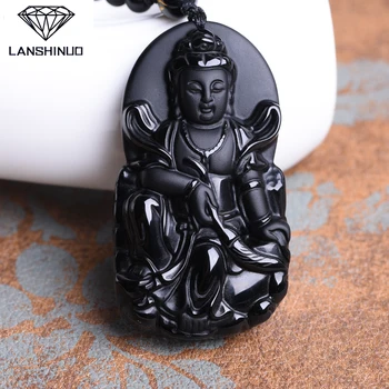 

Natural Obsidian mahasthamaprapta Zodiac horse Guardian natal Buddha lucky evil genuine Made in China