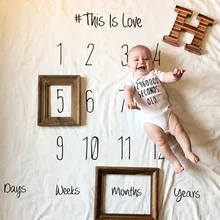 M89CBaby младенческой одеяло обёрточная бумага позирует ткань коврик новорожденных письмо реквизит, фон для фотографии