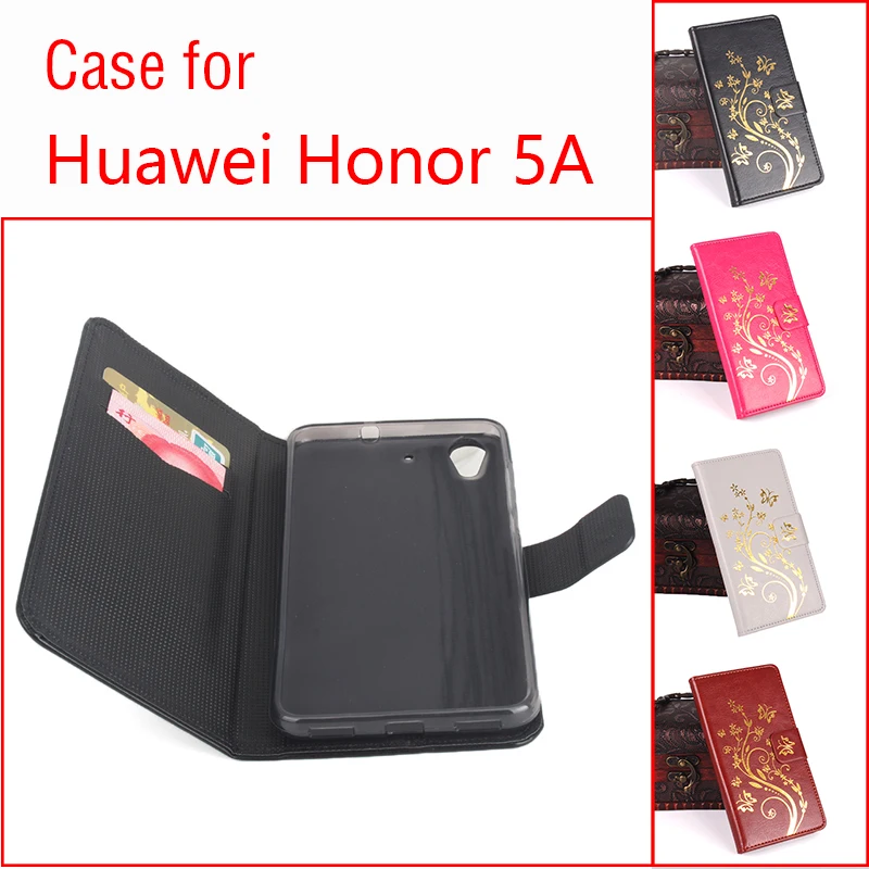 Высокое качество узорная кожа флип-чехол для Huawei Honor 5A кожаный чехол с откидной