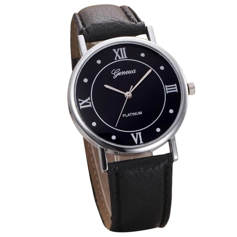 

Fashion Geneva Women Watches 2018 Leather Band Vintage Quartz Wrist Watch Bracelet Analog Quartz Wristwatch relogio masculino 38