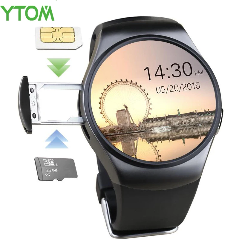 

YTOM 2016 New Arrival Smart Watch KW18 Smartwatch Support SIM SD Card Bluetooth WAP GPRS SMS MP3 MP4 USB For iPhone And Android