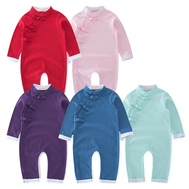 New Newborn Baby Girls Clothes Chinese Cheongsam Traditional National