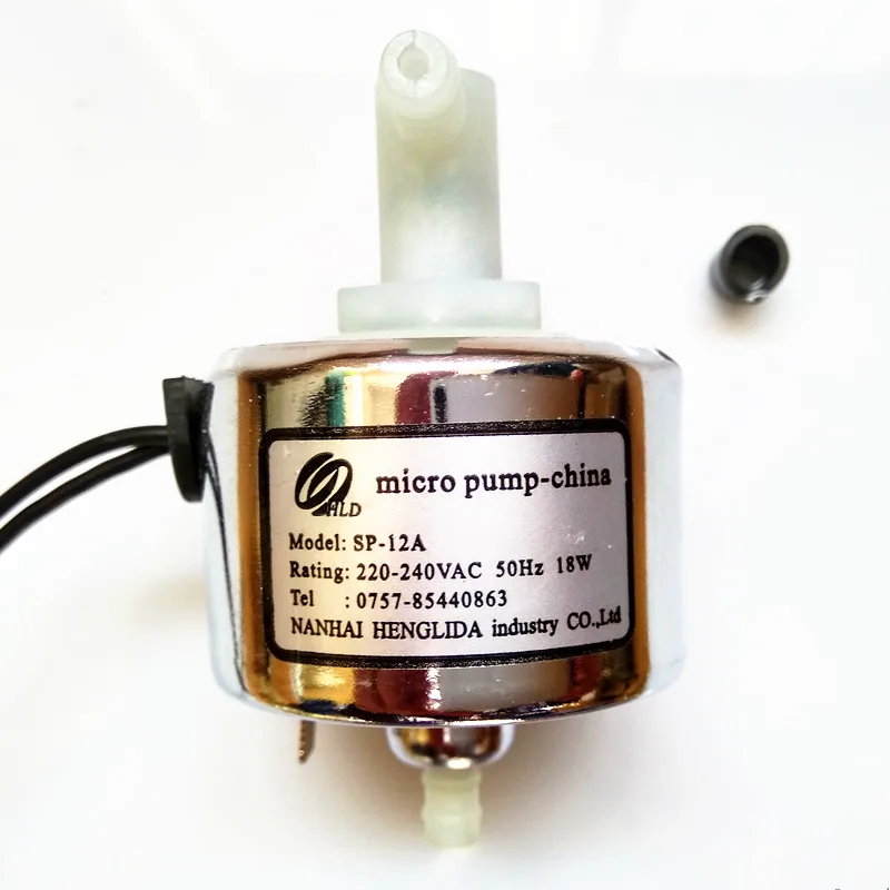 

Safety and environmental protection and low noise small burner miniature solenoid pump Model: SP-12A Power: 220-240VAC 50HZ 18W