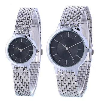 

Lovers Watches Couple Luxury Fashion Business Full Steel Men Watch Quartz Waterproof Women watch erkek kol saati Gift relogio