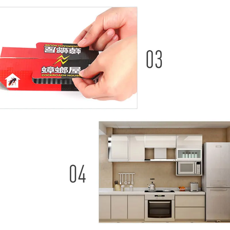 

Cockroach Room Safe Cockroach Trap Anti Cockroaches Killer Bug Insect Net Bait House Repeller Kitchen Home