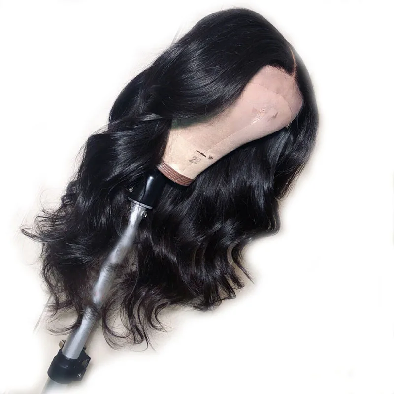 Объемная волна парик 13x6 глубокий часть Синтетические волосы на кружеве человеческих волос парики для чернокожих Для женщин перуанских девственных волос парики объемная волна предварительно