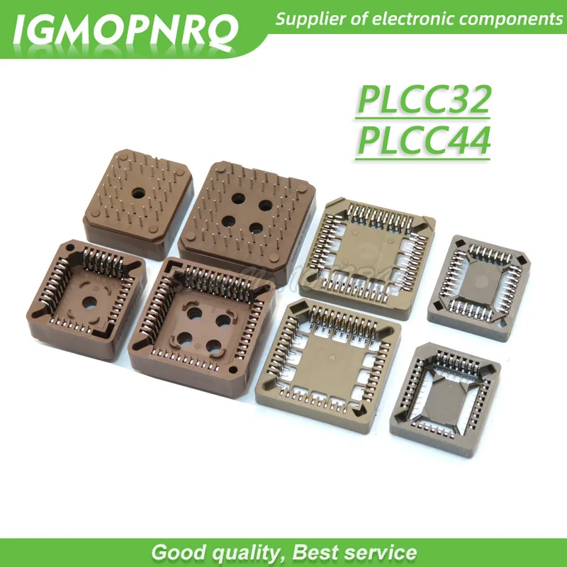 

10PCS PLCC IC socket PLCC32 PLCC44 SMD DIP 32/44 Pin PLCC Socket adapter IGMOPNRQ