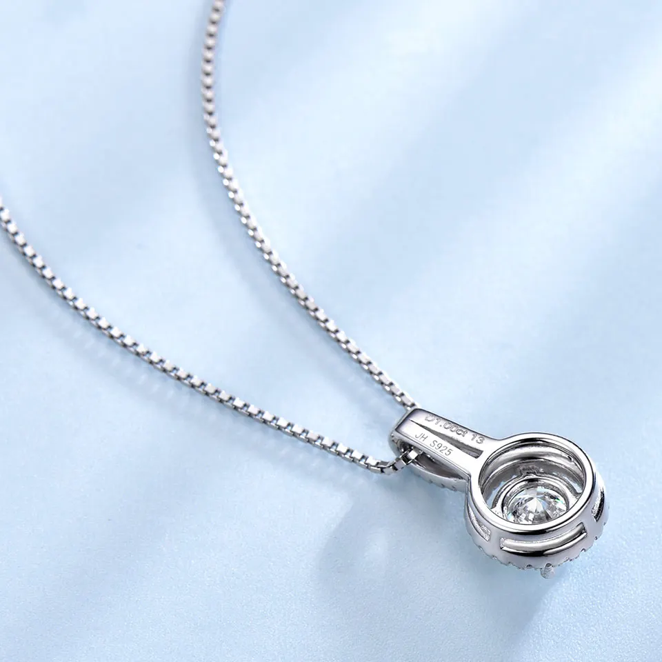 UMCHO AAA кубическое ожерелье с фианитами и кулонами 925 стерлингового серебра массивные ожерелья для женщин романтический свадебный подарок с цепочкой