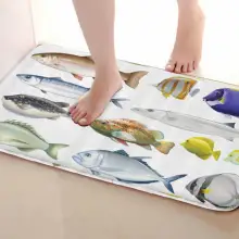 Рыбы Стиль Ванная комната Коврики, забавные Нескользящие Для ванной Коврики, Занавески для душа Интимные аксессуары, Коврики Чинг вашей душе Шторы