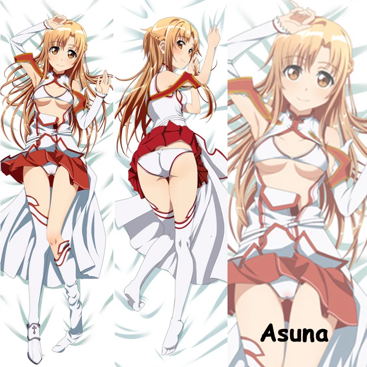 Hentai Милая наволочка с аниме Sword Art Online SAO Asuna сексуальная декоративная