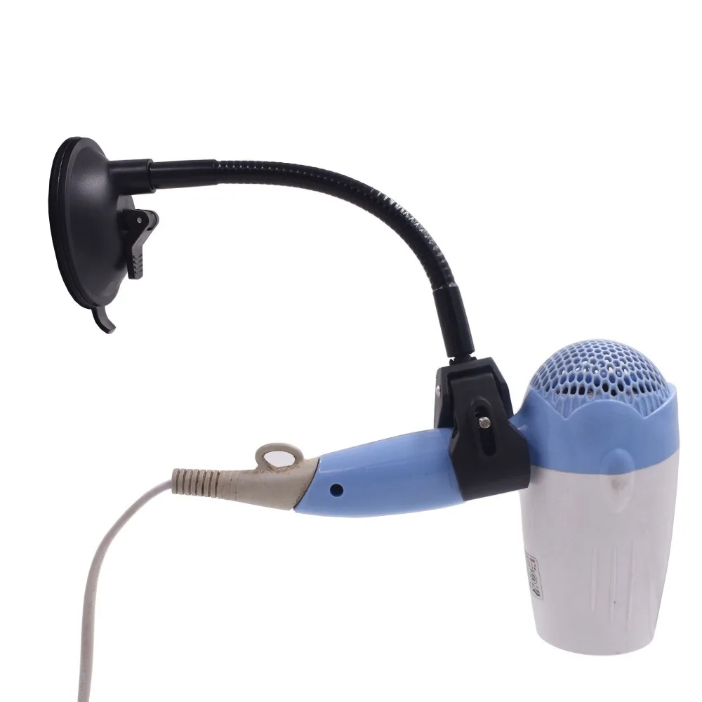 Hands Free Hair Dryer Holder Wall Mount W Suction Cup No Drilling on the wall No Hair Dryerin