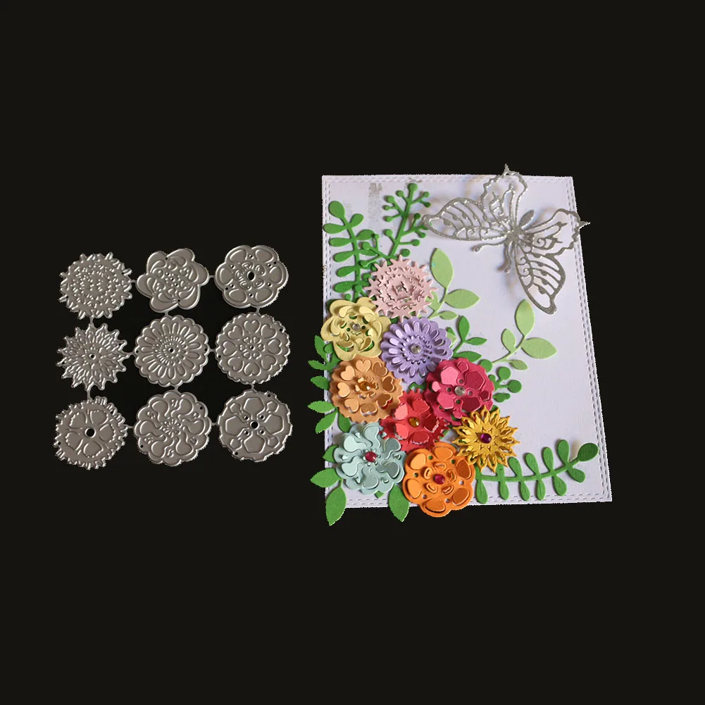 

Flower Metal Cutting Dies Craft Scrapbooking 2018 Decor Embossing Stencils Cards Making stamps and dies decoupe background die
