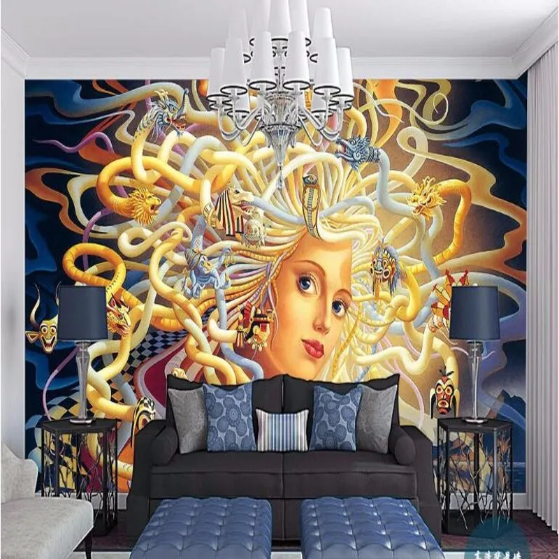 wellyu ورق حائط أوروبي عتيق ورق حائط مخصص مع شعر أشقر مستوحى من الأساطير القديمة wall wallpaper background wallpapervintage wallpaper aliexpress