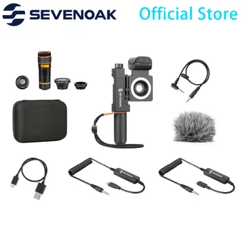 

Sevenoak SmartCine+ Video Kit with Stereo Mic & 3.5mm headphone for IOS Android Smartphone Broadcast Live streaming Videoshoot