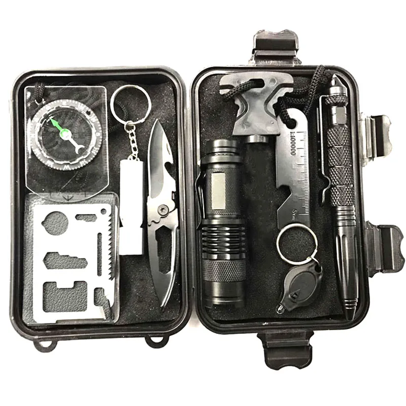 

Emergency Survival Gear Multi Tools Kit Set Outdoor Camping Travel Multi-tool First Aid SOS EDC Tactical for Wilderness